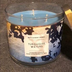 Turquoise Waters BBW 3 wick candle